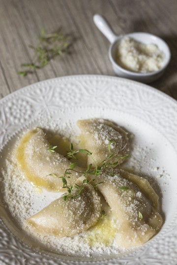 Pierogi z pieczoną dynią