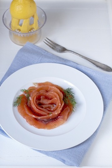 Gravlax - łosoś marynowany w imbirze